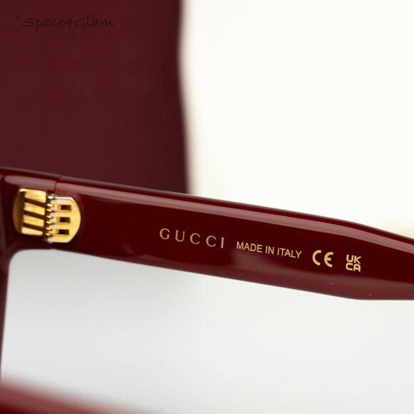 Gucci Women Sunglasses Burgundy Brown Cat Eye GG1773S 003 BRAND NEW main image 6